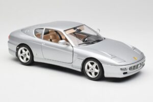 Ferrari 456 GT Srebrny Bburago 1:18 3036-M2 Metal — zdjęcie 6 z 8