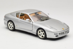 Ferrari 456 GT Srebrny Bburago 1:18 3336-S1 Metal — zdjęcie 6 z 8