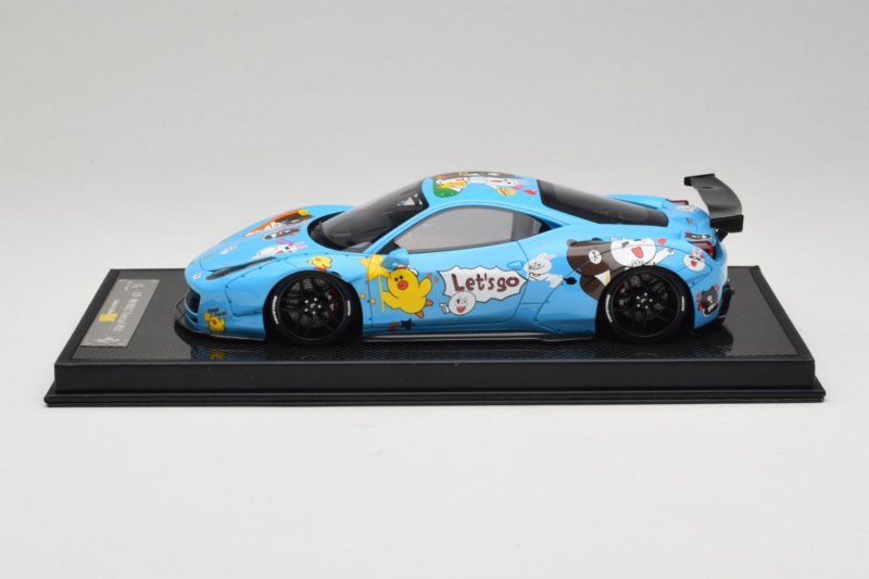 Ferrari 458 LB Works Fun Blue BBA 1:18 REMC027 Żywica