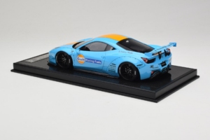 Ferrari 458 LB Works Gulf Blue Orange BBA 1:18 REMC033 Żywica — zdjęcie 5 z 7