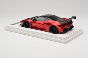 Ferrari 458 Liberty Walk LB-Silhouette WORKS GT Candy Czerwony IVY Merit 1:18 REMC003 Żywica — zdjęcie 5 z 6