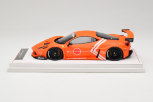 Ferrari 458 Liberty Walk LB-Silhouette WORKS GT Pomarańczowy IVY Merit 1:18 REMC002 Żywica