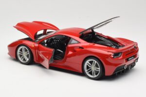 Ferrari 488 GTB Czerwony Bburago 1:18 18-16008 Metal — zdjęcie 5 z 8