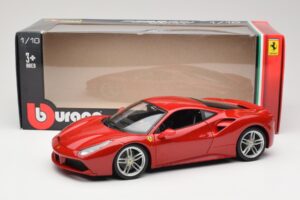 Ferrari 488 GTB Czerwony Bburago 1:18 18-16008 Metal — zdjęcie 8 z 8