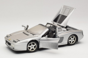 Ferrari 512TR Targa Srebrny Mira 1:18 6175 Metal — zdjęcie 2 z 8