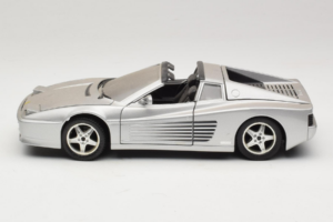 Ferrari 512TR Targa Srebrny Mira 1:18 6175 Metal — zdjęcie 4 z 8