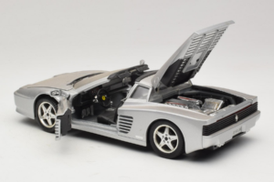 Ferrari 512TR Targa Srebrny Mira 1:18 6175 Metal — zdjęcie 5 z 8