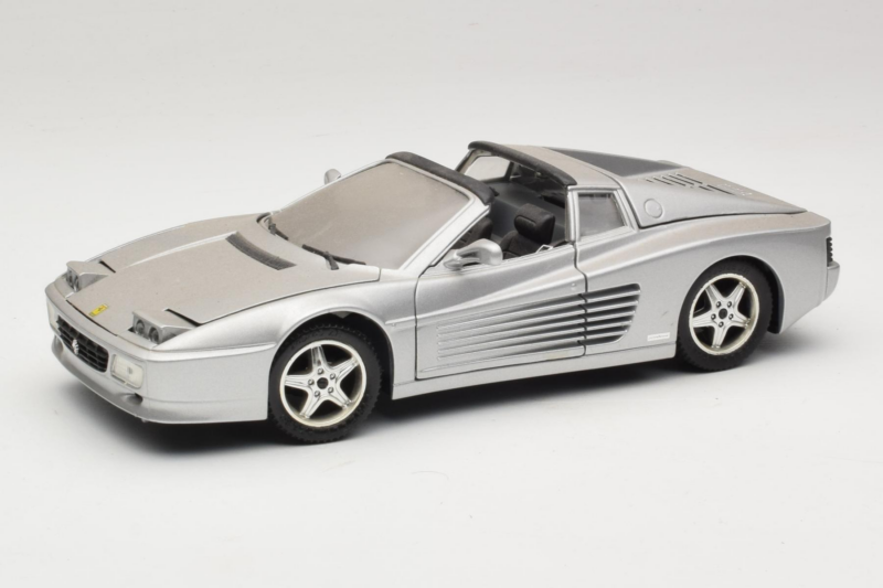 Ferrari 512TR Targa Srebrny Mira 1:18 6175 Metal