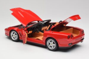 Ferrari 550 Barchetta Rosso Corsa Hot Wheels 1:18 29441 Metal — zdjęcie 5 z 8