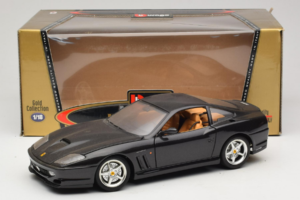 Ferrari 550 Maranello Czarny Metaliczny Bburago 1:18 3344-B1 Metal — zdjęcie 8 z 8