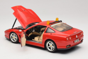 Ferrari 550 Maranello Safety Car Rosso Corsa Bburago 1:18 3064-P1 Metal — zdjęcie 5 z 8