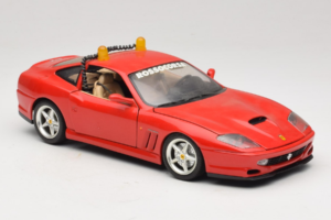 Ferrari 550 Maranello Safety Car Rosso Corsa Bburago 1:18 3064-P1 Metal — zdjęcie 6 z 8