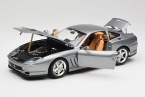 Ferrari 550 Maranello Srebrny Bburago 1:18 3344 Metal — zdjęcie 2 z 8
