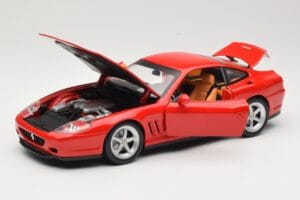 Ferrari 575M Maranello Czerwony Hot Wheels 1:18 54937 Metal — zdjęcie 2 z 8