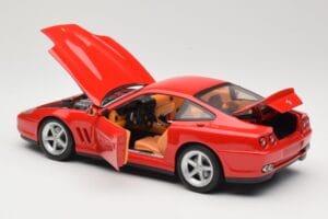 Ferrari 575M Maranello Czerwony Hot Wheels 1:18 54937 Metal — zdjęcie 5 z 8