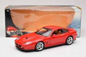 Ferrari 575M Maranello Czerwony Hot Wheels 1:18 54937 Metal — zdjęcie 8 z 8