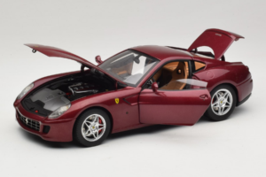 Ferrari 599 GTB Fiorano Ciemnoczerwony Hot Wheels 1:18 M1200 Metal — zdjęcie 2 z 8