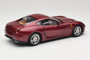 Ferrari 599 GTB Fiorano Ciemnoczerwony Hot Wheels 1:18 M1200 Metal — zdjęcie 3 z 8