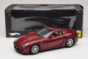 Ferrari 599 GTB Fiorano Ciemnoczerwony Hot Wheels 1:18 M1200 Metal — zdjęcie 8 z 8