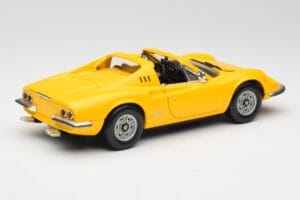 Ferrari Dino 246 GTS Żółty Hot Wheels 1:18 23920 Metal — zdjęcie 3 z 8
