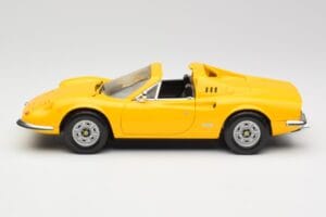 Ferrari Dino 246 GTS Żółty Hot Wheels 1:18 23920 Metal — zdjęcie 4 z 8