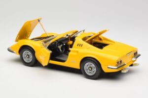 Ferrari Dino 246 GTS Żółty Hot Wheels 1:18 23920 Metal — zdjęcie 5 z 8