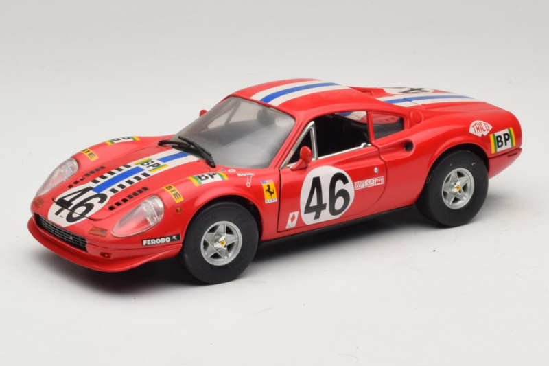 Ferrari Dino 246 GT #46 Czerwony Anson 1:18 3580-P1 Metal