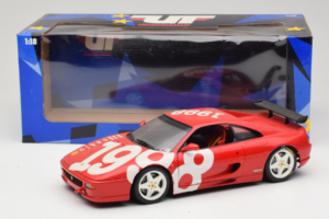 Ferrari F355 Berlinetta Czerwony z Białymi Kołami UT Models 1:18 180074020-P2 Metal — zdjęcie 8 z 8