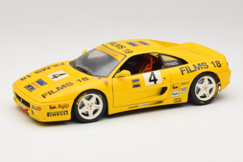 Ferrari F355 Coupe Films 18 #4 Reoloffs / Ansembourg Żółty UT Models 1:18 180074021-Y1 Metal
