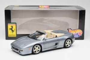 Ferrari F355 Spider Srebrny Hot Wheels 1:18 23907-M1 Metal — zdjęcie 8 z 8
