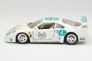 Ferrari F40 4444 Tage Garanta #4 Biały Bburago 1:18 3332-W5 Metal — zdjęcie 4 z 8