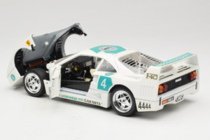 Ferrari F40 4444 Tage Garanta #4 Biały Bburago 1:18 3332-W5 Metal — zdjęcie 5 z 8