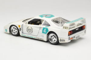 Ferrari F40 4444 Tage Garanta #4 Biały Bburago 1:18 3332-W5 Metal — zdjęcie 7 z 8