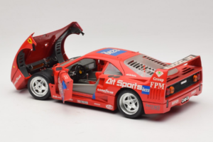 Ferrari F40 #40 J-P. Jabouille / O. Grouillard Art Sports 1987 Bburago 1:18 3332-A1 Metal — zdjęcie 5 z 8