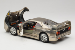 Ferrari F40 Dark Chrome Silver Kroymans Edycja Limitowana Bburago 1:18 3032-C2 Metal — zdjęcie 5 z 8