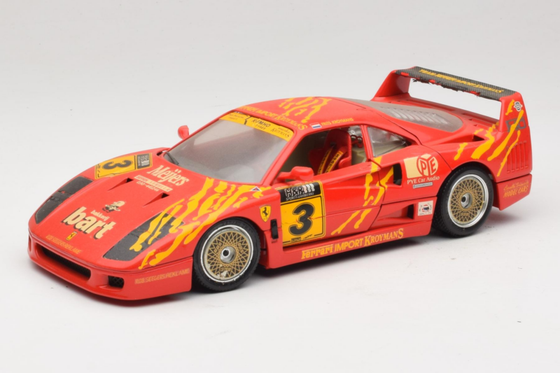 Ferrari F40 Evoluzione #3 Brummel Czerwony 1987 Bburago 1:18 3022-P2 Metal