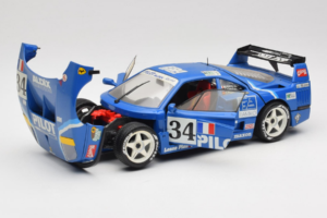 Ferrari F40 Evoluzione #34 Niebieski Custom 1987 Bburago 1:18 3032-C1 Metal — zdjęcie 2 z 8