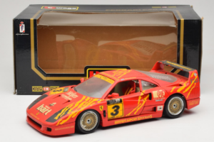 Ferrari F40 #3 F. Kroymans Ferrari Imports Kroymans BBS Wheels Czerwony 1987 Bburago 1:18 3032-H1 Metal — zdjęcie 8 z 8