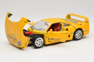 Ferrari F40 Interconti Car HiFi Żółty Bburago 1:18 3032-I1 Metal — zdjęcie 2 z 8