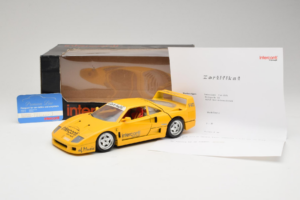 Ferrari F40 Interconti Car HiFi Żółty Bburago 1:18 3032-I1 Metal — zdjęcie 8 z 8