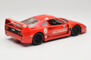 Ferrari F40 #6 V. Colombo L'Indipendente Czerwony 1987 Bburago 1:18 3032-L1 Metal — zdjęcie 3 z 8
