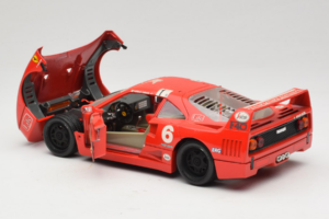 Ferrari F40 #6 V. Colombo L'Indipendente Czerwony 1987 Bburago 1:18 3032-L1 Metal — zdjęcie 5 z 8
