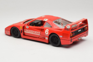 Ferrari F40 #6 V. Colombo L'Indipendente Czerwony 1987 Bburago 1:18 3032-L1 Metal — zdjęcie 7 z 8