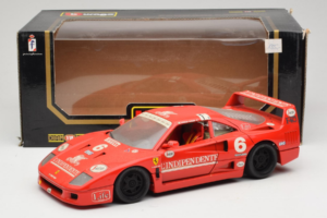 Ferrari F40 #6 V. Colombo L'Indipendente Czerwony 1987 Bburago 1:18 3032-L1 Metal — zdjęcie 8 z 8