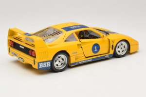 Ferrari F40 #1 Żółty Bauer Edycja Limitowana 100szt Bburago 1:18 BSR001 Metal — zdjęcie 3 z 8
