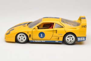 Ferrari F40 #1 Żółty Bauer Edycja Limitowana 100szt Bburago 1:18 BSR001 Metal — zdjęcie 4 z 8