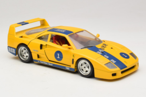Ferrari F40 #1 Żółty Bauer Edycja Limitowana 100szt Bburago 1:18 BSR001 Metal — zdjęcie 6 z 8