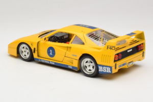 Ferrari F40 #1 Żółty Bauer Edycja Limitowana 100szt Bburago 1:18 BSR001 Metal — zdjęcie 7 z 8