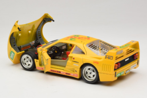 Ferrari F40 Totip Jolly Club #2 Żółty Bburago 1:18 3332-Y1 Metal — zdjęcie 5 z 8
