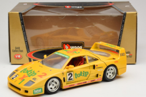 Ferrari F40 Totip Jolly Club #2 Żółty Bburago 1:18 3332-Y1 Metal — zdjęcie 8 z 8